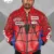 Vanson Leathers Supreme Spiderman Jacket Red