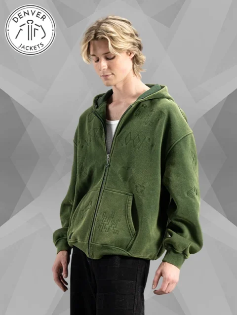 Very Cool x Minecraft Sketch Hoodie Green