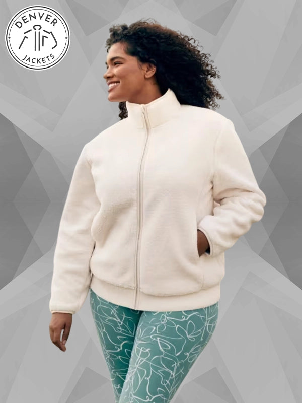 White Sherpa Seasalt Jory Jacket Womens