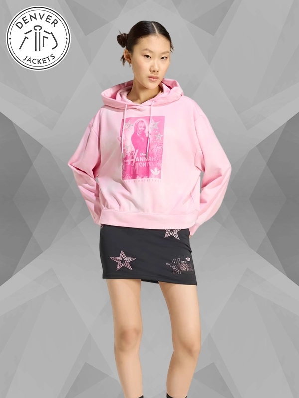 Women Adidas Disney Hannah Montana Hoodie Pink