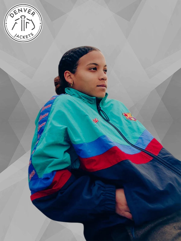 Women FC Barcelona Retro Jacket