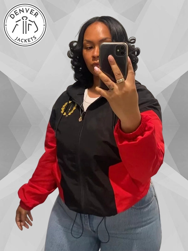 Women s Black American Heritage Flag Jacket