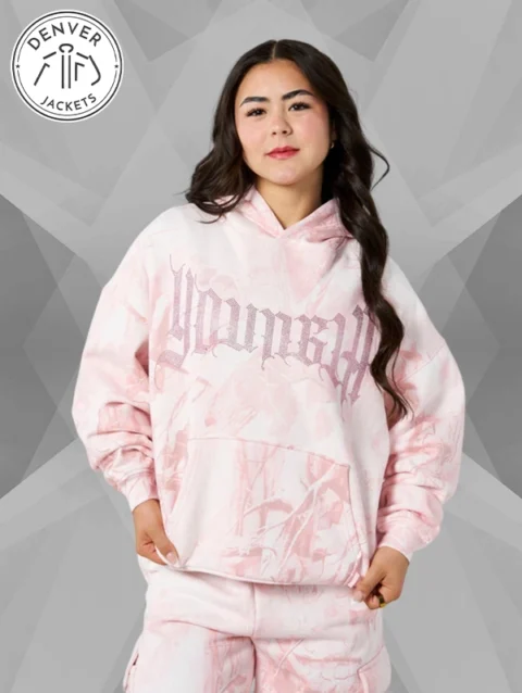 Youngla Camo Hoodie Pink