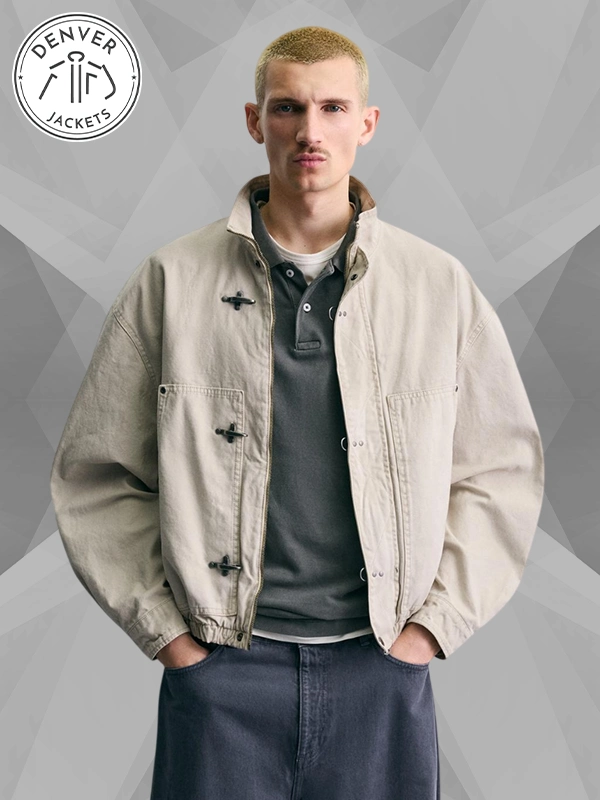 Zara Grey Clasp Jacket Men