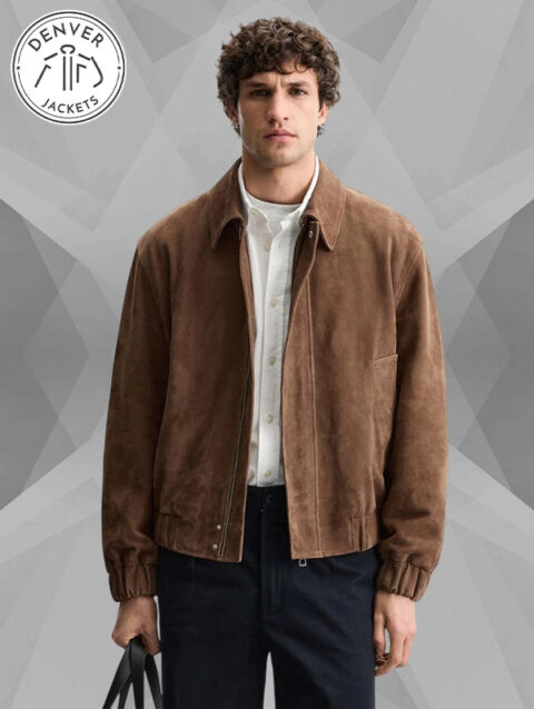 Zara Suede Bomber Jacket