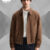 Zara Suede Bomber Jacket
