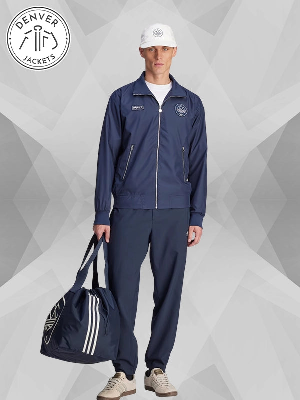 adidas SPZL Blue Bomber Jacket jacket Hudswell