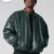 Alo Faux Leather Jacket Green