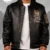 Avirex Twin Dragon Jacket Black Leather