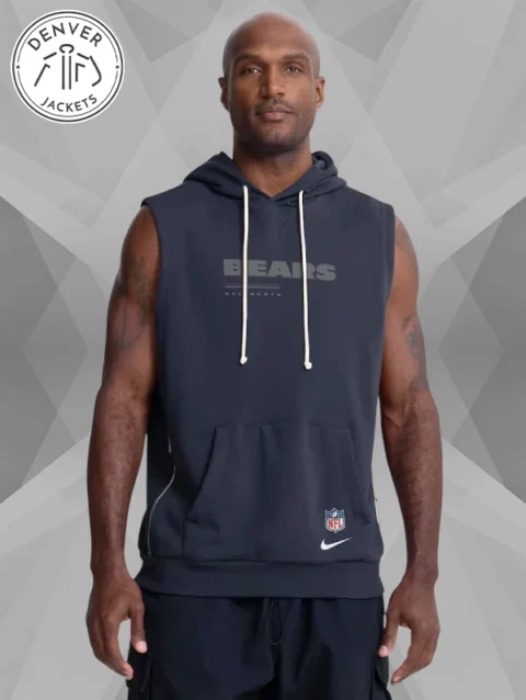 Chicago Bears Nike Sideline Sleeveless Hoodie
