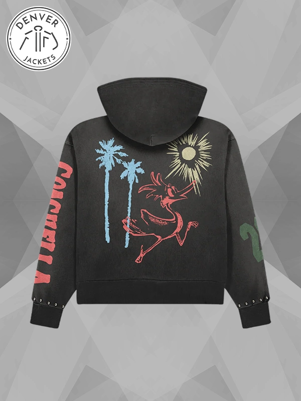 Coachella 1999 Studded Hoodie Black