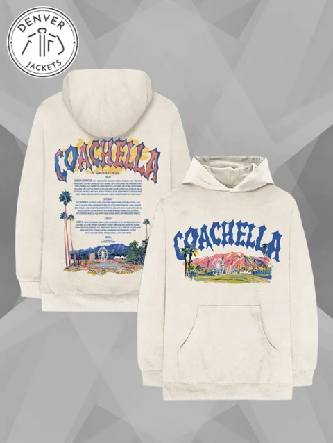 Coachella Pastels 2026 Lineup Hoodie