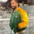Drake Packers Starter Jacket Green And Yellow