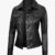 Fernando Black Leather Trucker Jacket