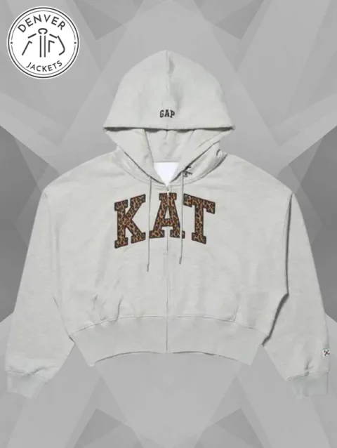 Gap x Katseye Yoonchae Full Zip Hoodie Grey