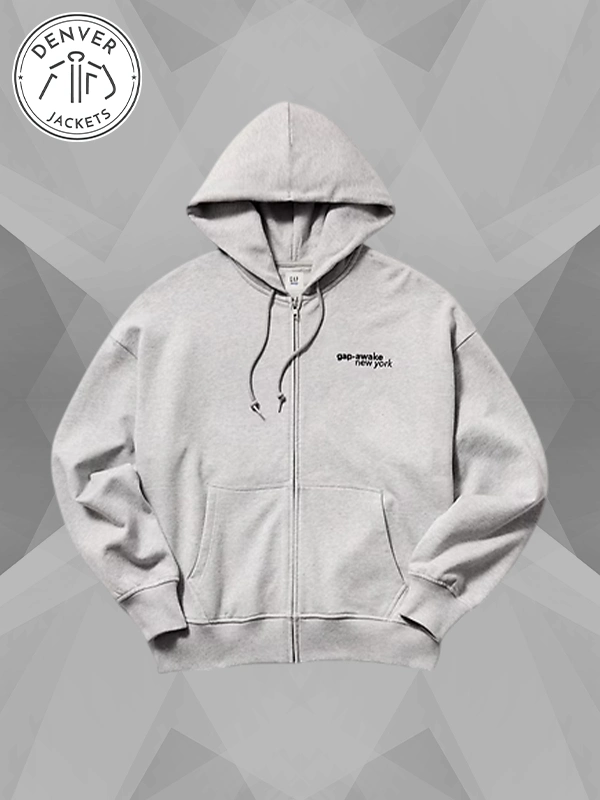 Gap × Awake NY Heavyweight Oversized Logo Zip Hoodie Men