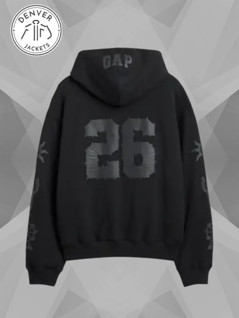 Gap × Coachella Oversized Black Hoodie