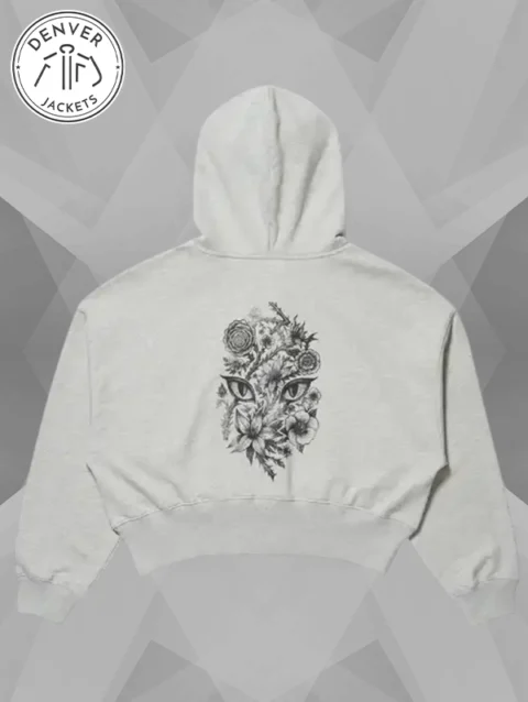 Katseye Yoonchae Full Zip Hoodie Grey