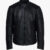 Men's Dash Black Leather Jacket