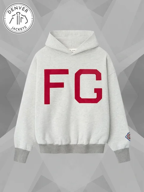Mens Jackie Robinson Fear of God Heather Gray NLBM Hoodie