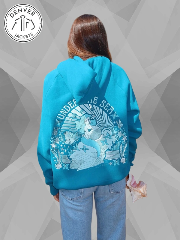 PPP ”Under the Sea” Relaxed Hoodie Blue