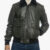 Pilota Olive Green Jacket With Black Shearling Collar