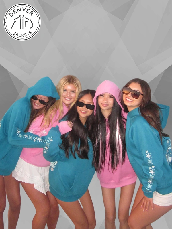Pink Palm Puff Under The Sea Seashell Pink Hoodie Sweatshirt