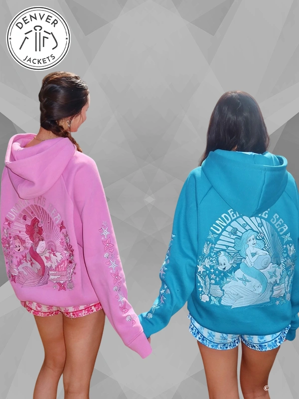 Pink Palm Puff x Disney Hoodie Under The Sea