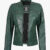 Real Green Biker Jacket For Women