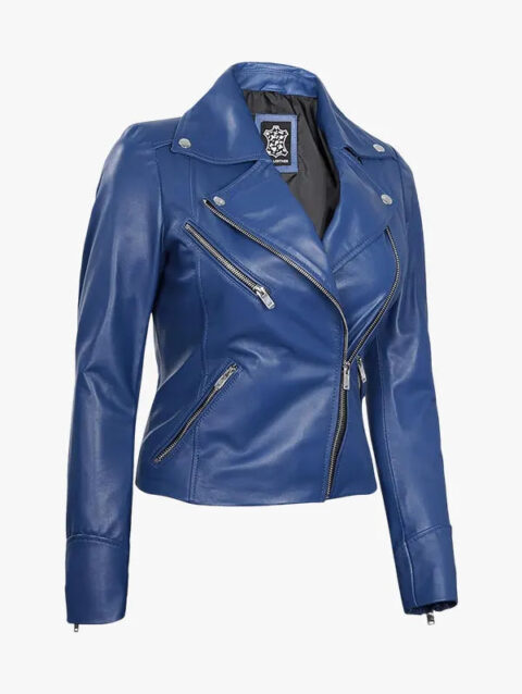 Real Lambskin Leather Women Jacket