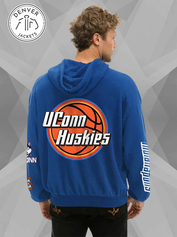 Relaxed Fleece Aviator Nation Huskies 2026 Pullover Hoodie in Blue