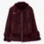 Shearling Buckle Detail Zip Through Coat