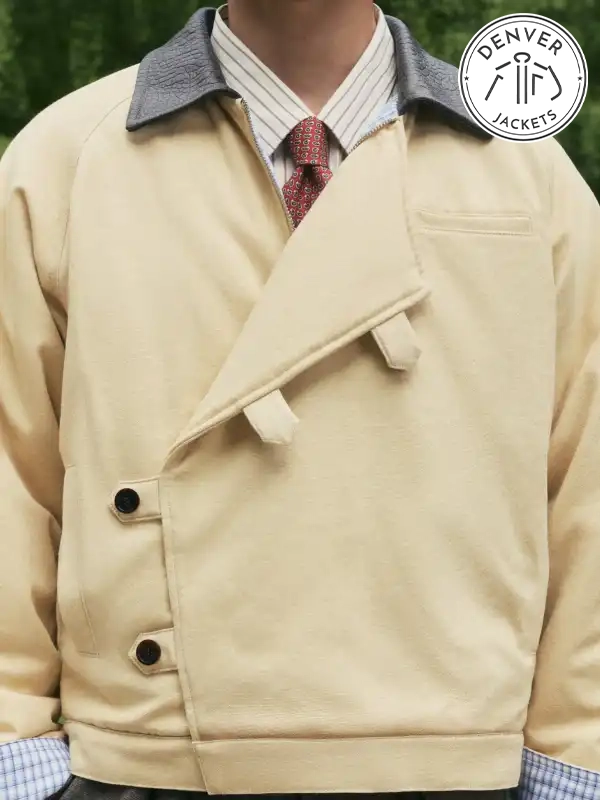 Shinzo 15oz Beige Canvas Cowhide Jacket