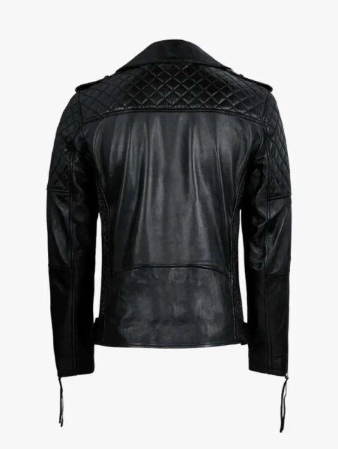 Simba men's leather motorcycle jacket