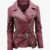 Womens Long Leather Biker Jacket Quito