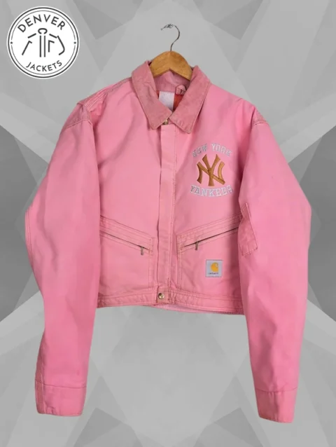 carhartt x ny yankees vintage jacket Pink