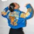 Alicia Keys Empire State Of Mind New York Knicks Jacket pelle pelle Blue Leather