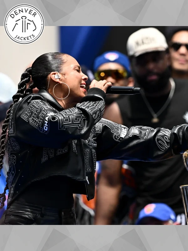 Alicia Keys Knicks Victory Parade Jacket