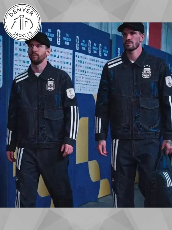 Argentina World Cup Blue Denim Sports Jacket