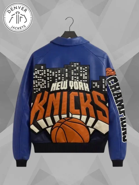 Champions Leather Jacket Kith for the New York Knicks 2026