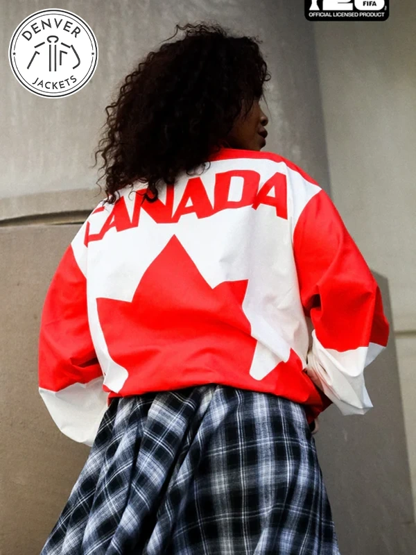 FIFA World Cup 2026 Canada Nylon Windbreaker Jacket