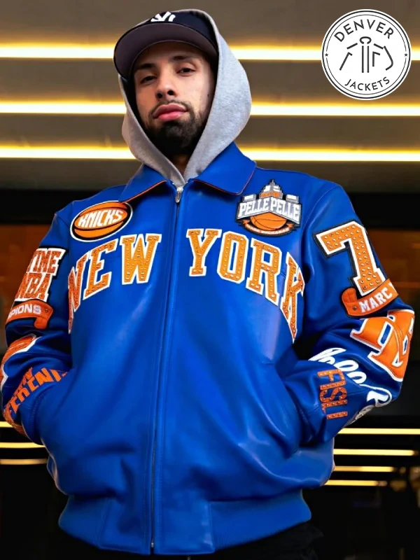 Pelle Pelle x FISLL for the city of knicks jacket