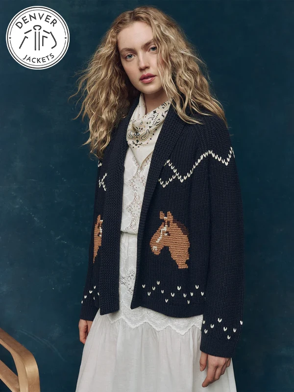 Great Horse Lodge Navy cardigan