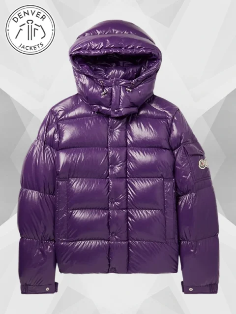 Purple Moncler Puffer Jacket