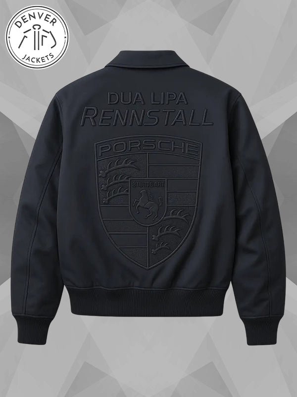 2025 F1 Grand Prix Monaco Dua Lipa Rennstall Porsche Black Bomber Jacket