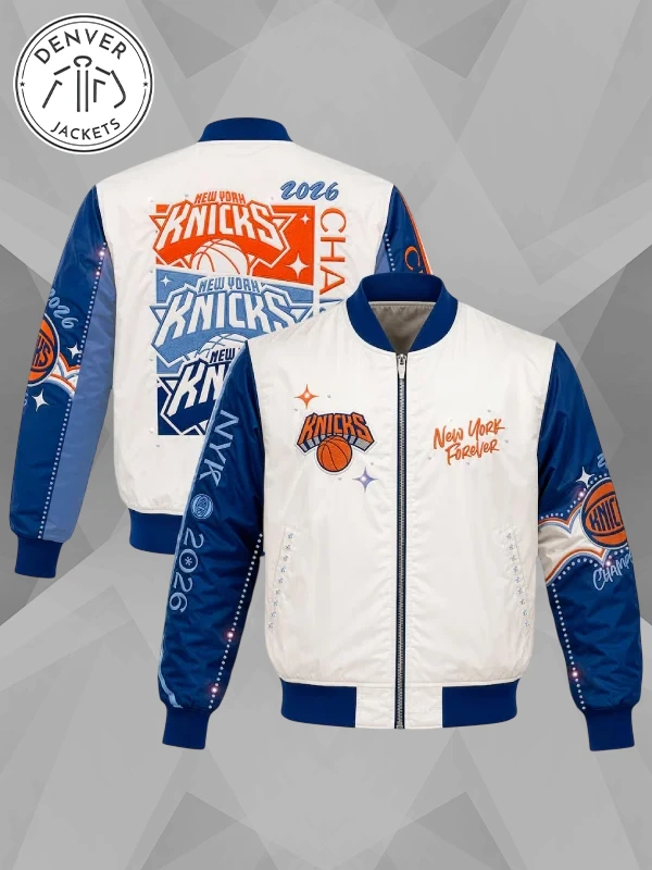 2026 NBA Finals Champions Cream Jacket Youth New York Knicks JH Design