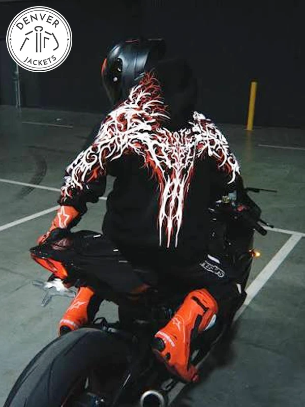 444 V3 Reflective Jet Black Hoodie