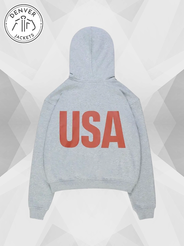 A24 x Nahmias x Marty Supreme Zip Up Hoodie Grey