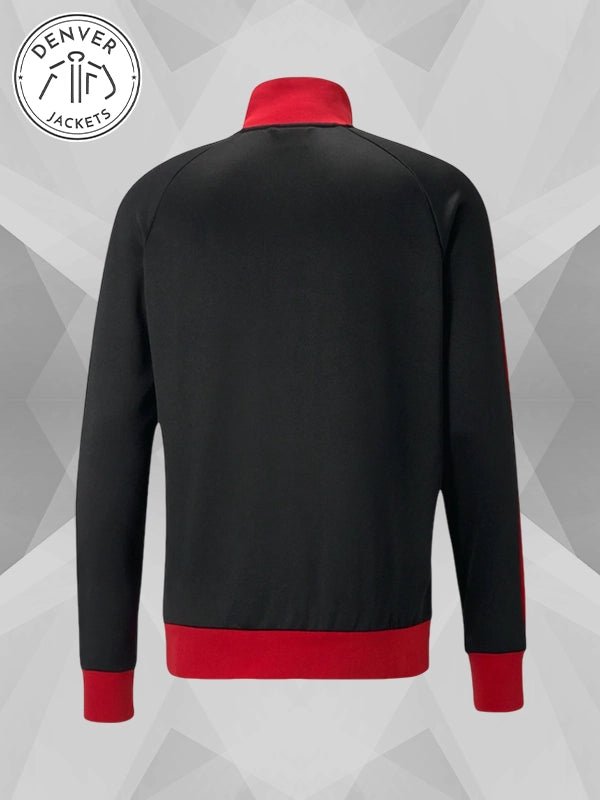 AC Milan Puma ftblHeritage T7 Raglan Full Zip Black Track Jacket