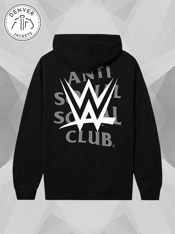 ASSC Anti Social Social Club x WWE Lockout Hoodie Black
